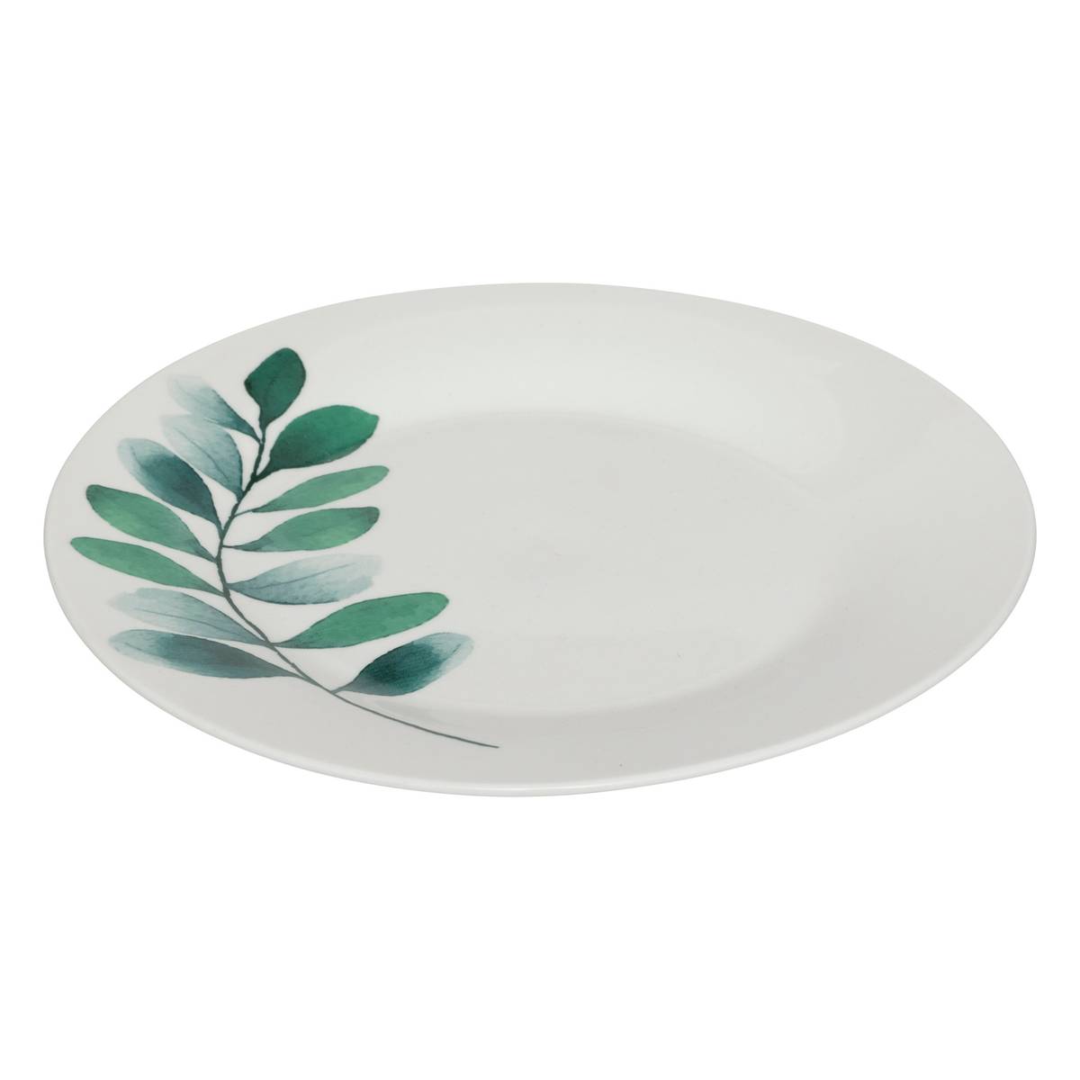 "Vegetal" Dinner Set 18 pieces, white White