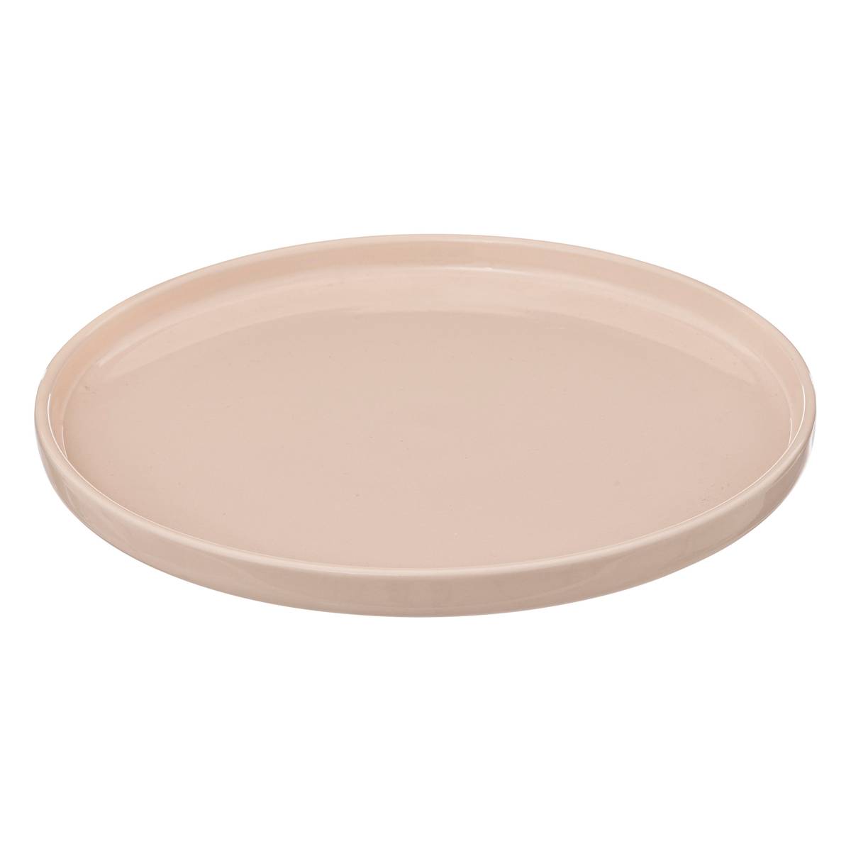 Set of 6 flat plates "Marie" Stoneware (ceramic), D.26.5 cm, Light pink Light pink