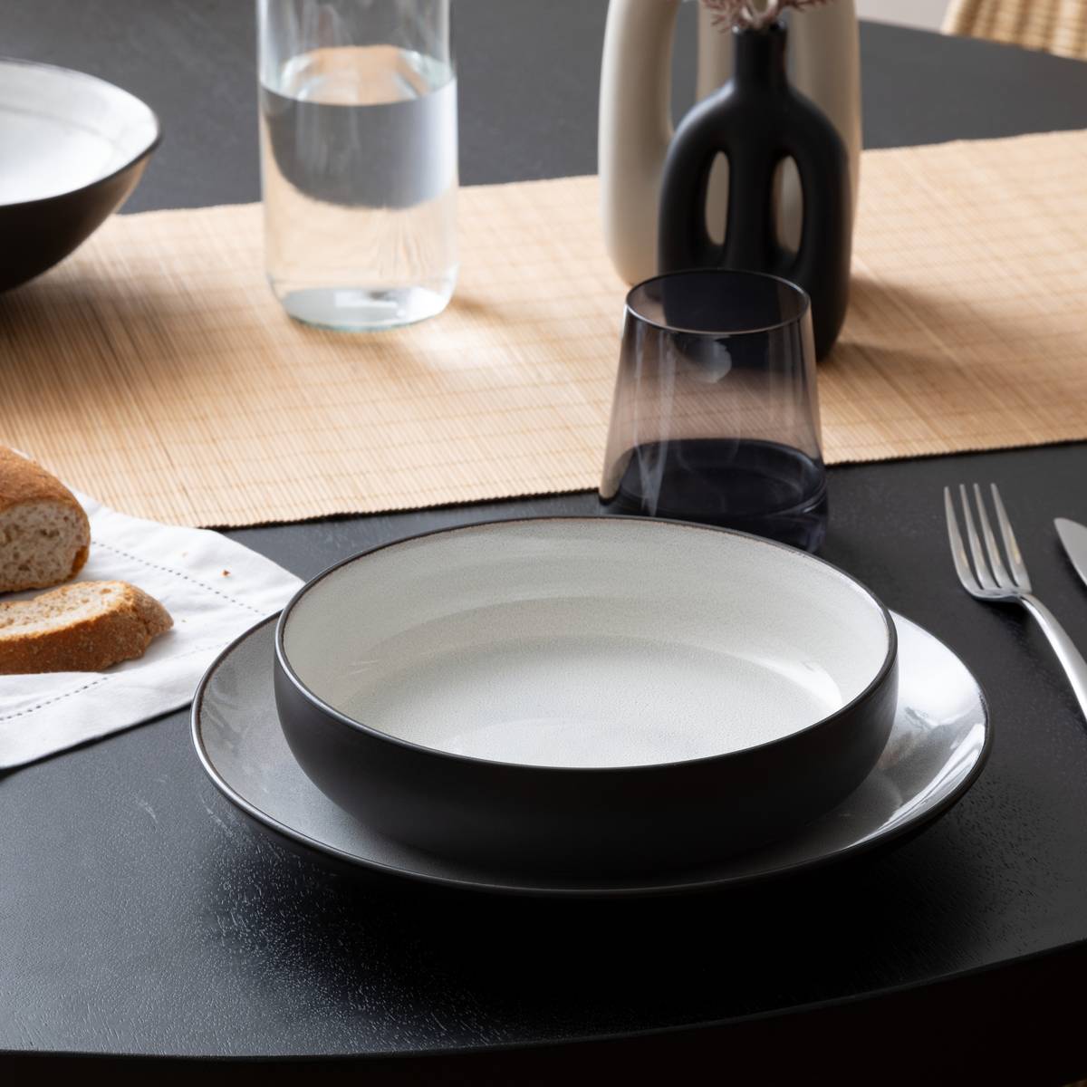 Soup plate "Diane" D.21 cm, Beige Beige