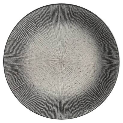 Set of 6 dinner plates "atelier" d.27.5 cm, gray