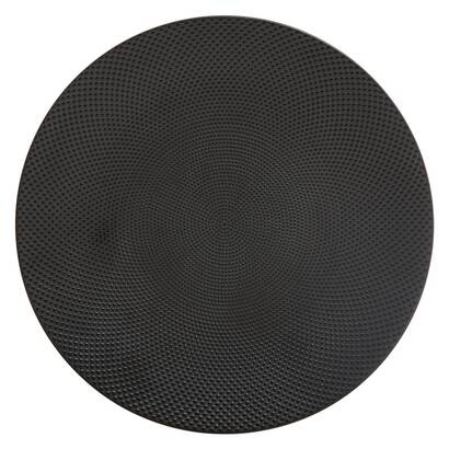"caviar" flat plate d.27.5 cm, black