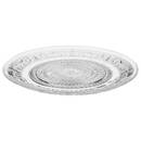 Set of 6 dinner plates "Renaissance" D.25.2 cm Transparent