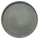 Set of 6 dessert plates "Terre inconnue" D.21 cm, Green Green