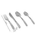 24-piece cutlery set "Orba" Silver Silver