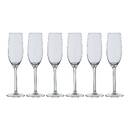 Set of 6 "Orpea" champagne flutes 160 ml, Transparent Transparent