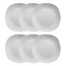 Set of 6 "Plaza" dessert plates D.19.2 cm White