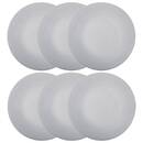 Set of 6 soup plates "Jeanne" D.20 cm White