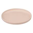 Set of 6 dessert plates "Marie" Stoneware (ceramic), D.20 cm, Light pink Light pink