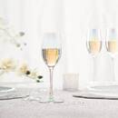 Set of 6 "Fantasy" champagne flutes 210 ml, Multicolor Multicolored