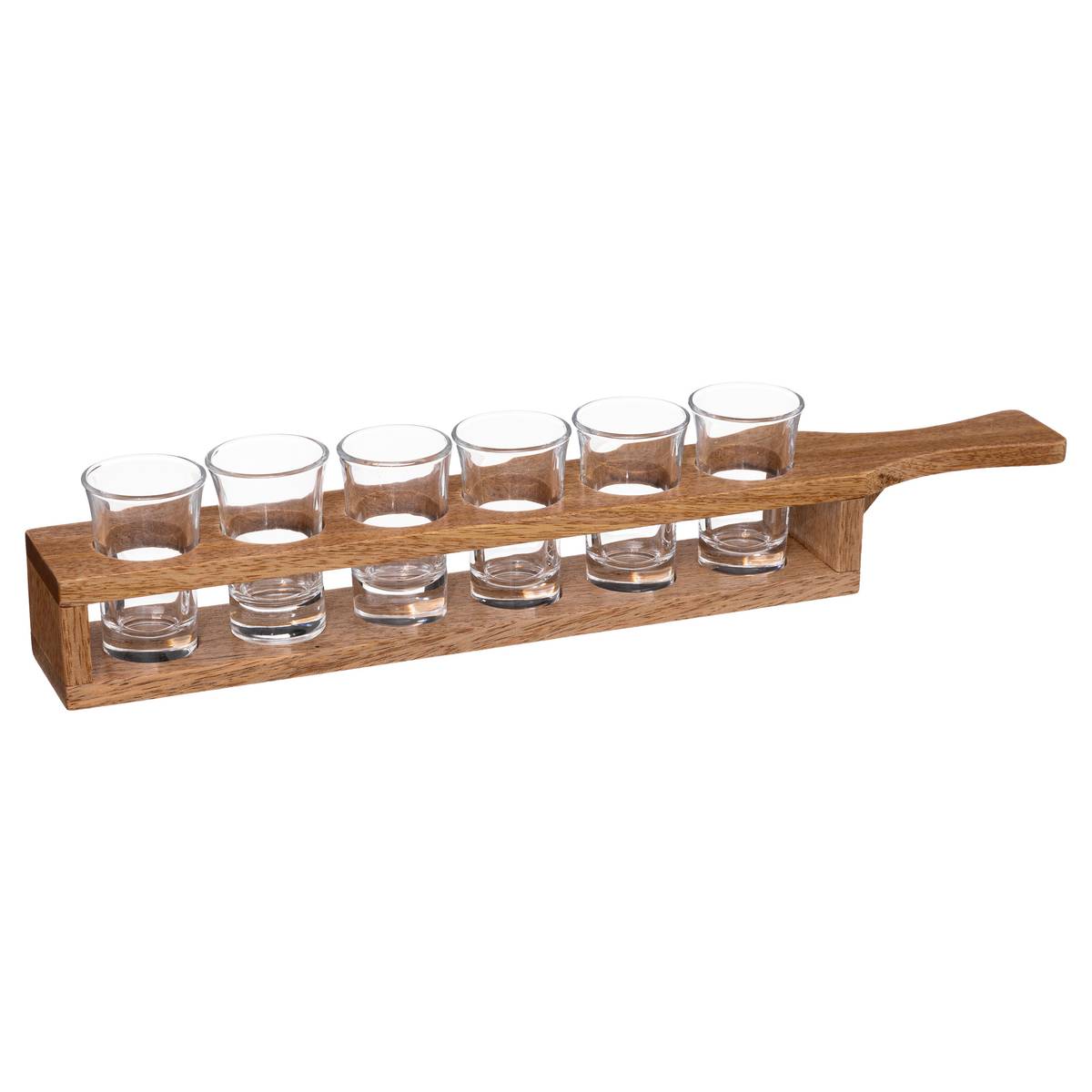 6-shot glass rack "Victor" 24 ml, Brown Brown