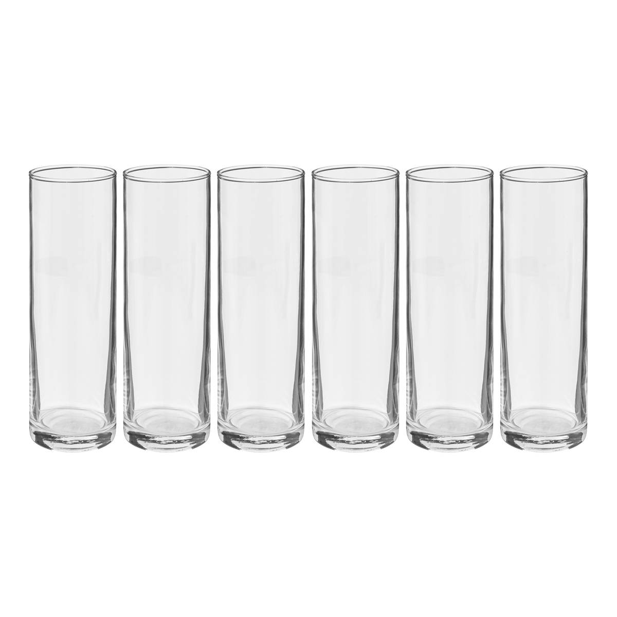Set of 6 tall tumblers "Jacqu'Eau" 320 ml, Transparent Transparent