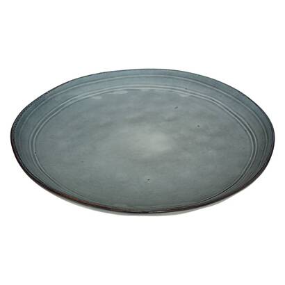 Set of 6 dinner plates "flower" d.26.5 cm, blue