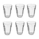 Set of 6 low tumblers "Enz'Eau" 210 ml, Transparent Transparent