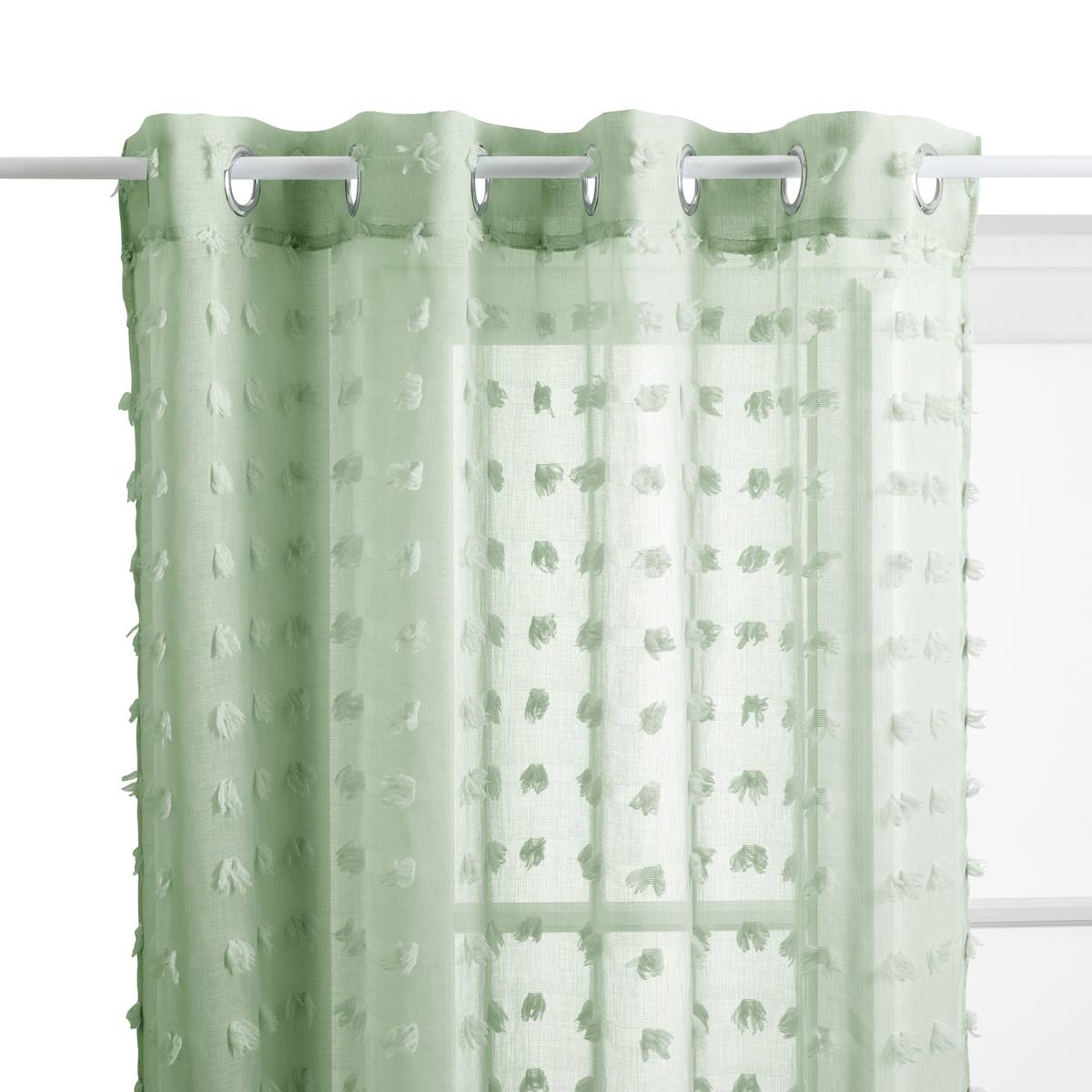 "Lily" Sheer Curtain Celadon Green, 240x140 cm Celadon green