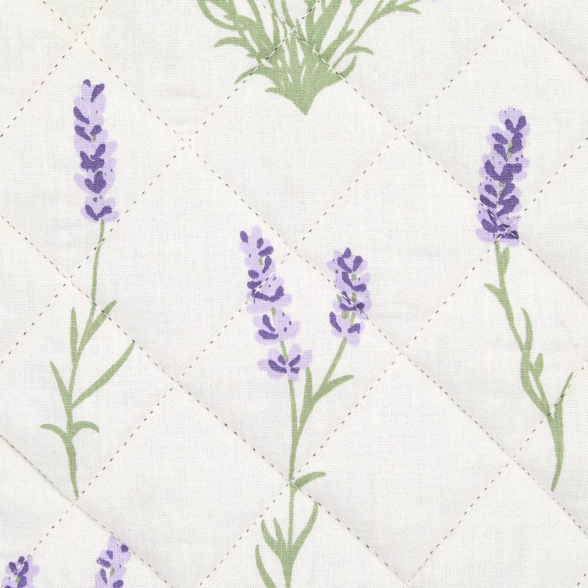 Glove and Pot Holder "Garrigue" White, 20x32 cm White