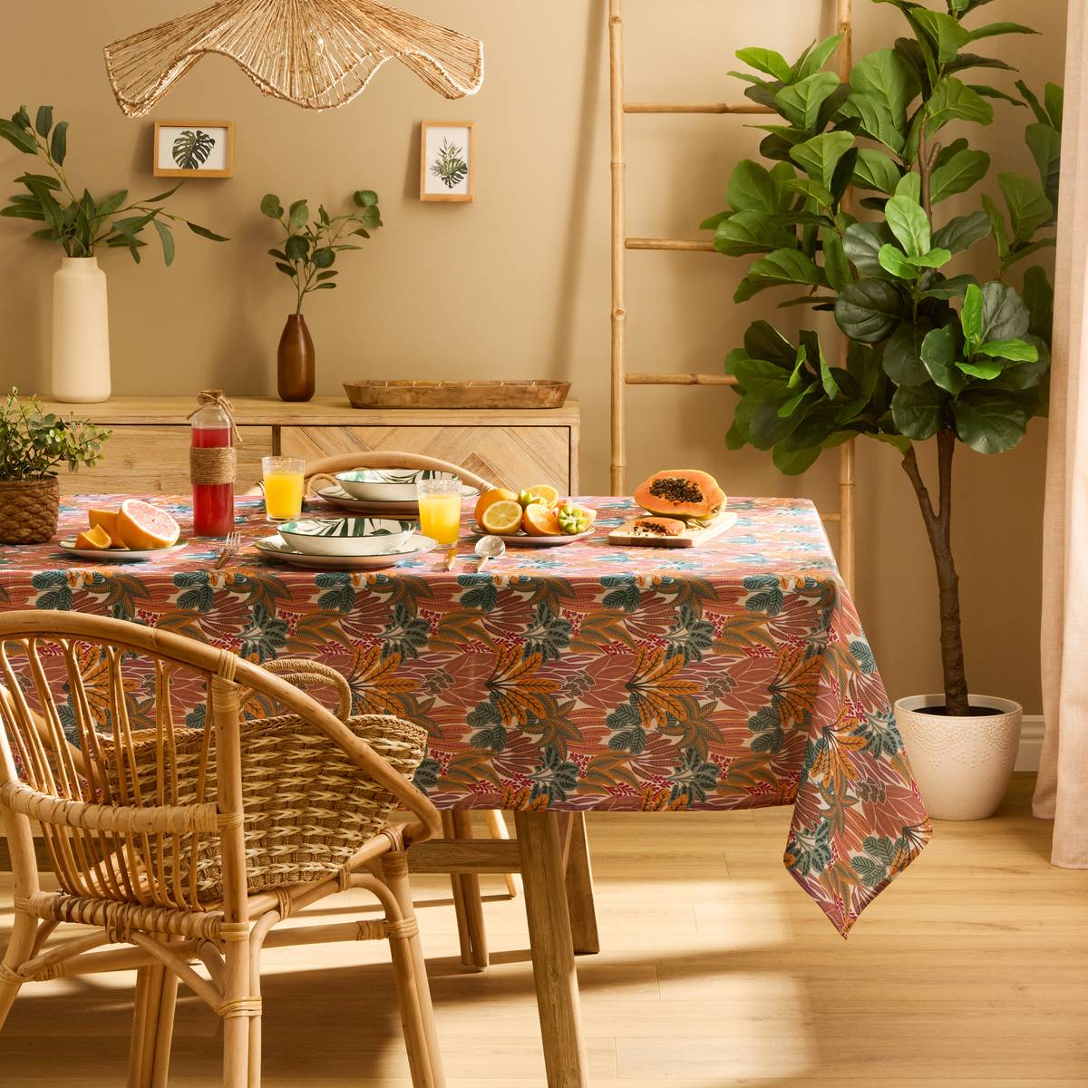 Tablecloth "Tropical" 300x150 cm, Multicolor Multicolored