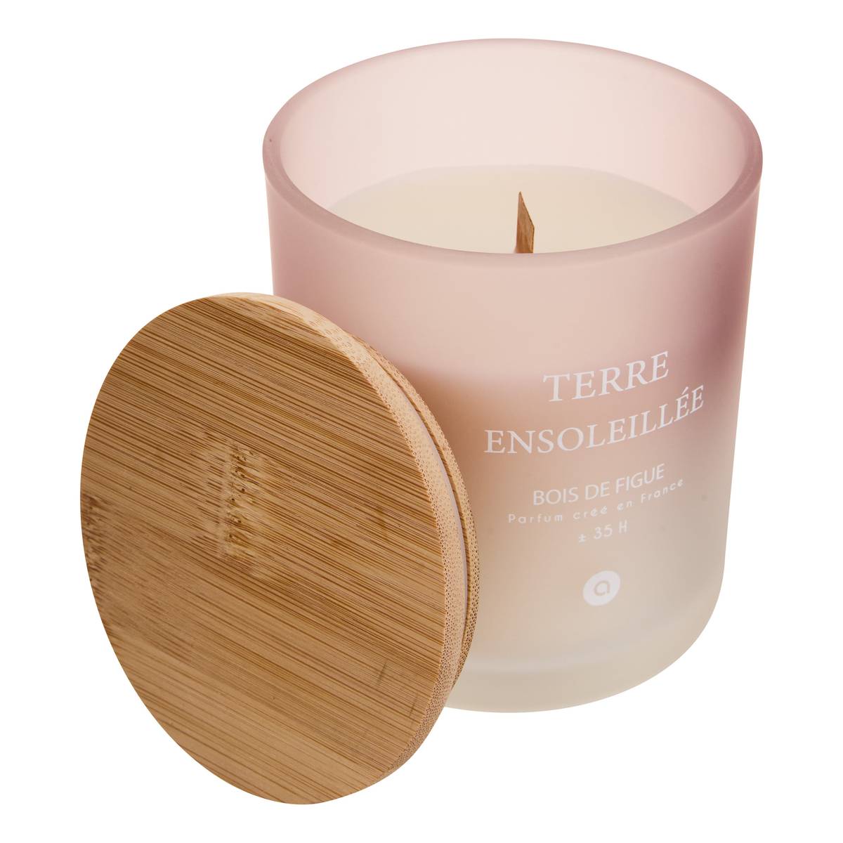 Scented candle round "Sana" Fruity Scent, Fig Wood, 255g Fig Wood