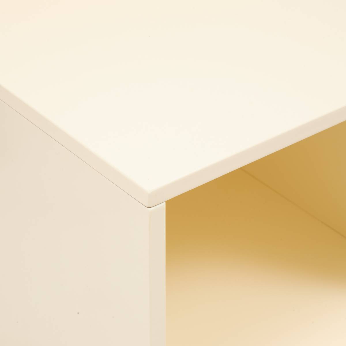 Children's bookcase 2 doors 2 levels "Bouli" Beige, 94.5x60 cm Beige