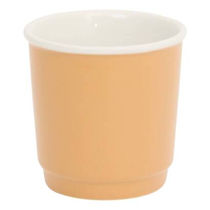 Espresso cup "nature" 90 ml, new bone china (porcelain), ochre