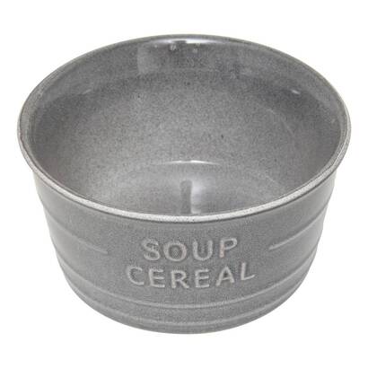 Bowl  "cafe" 500 ml, earthenware, blue-grey