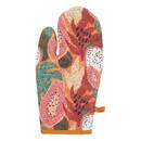 Glove and Pot Holder "Tropical" Multicolored, 20x32 cm Multicolored