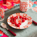 Set of 6 dessert plates "Bloomorama" 'Atmosphera x Cha Cha Pop' Multicolored