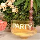 LED Neon "Party" Sector, Yellow, 23x4 cm Yellow