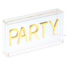 LED Neon "Party" Sector, Yellow, 23x4 cm Yellow