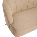 Sofa "Naova" 2 seats, L. 126 cm, Beige Beige