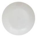 Flat plate "Louise" glass, D.25.4 cm White