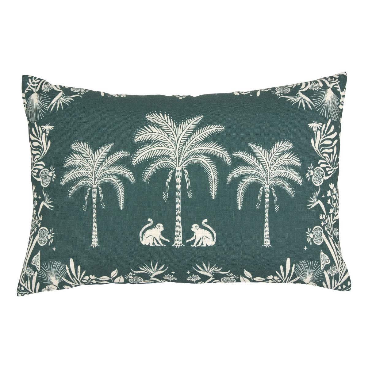 Rectangular Outdoor Cushion THE PALM RESORT Green 58 x 38 cm, Polyester Green