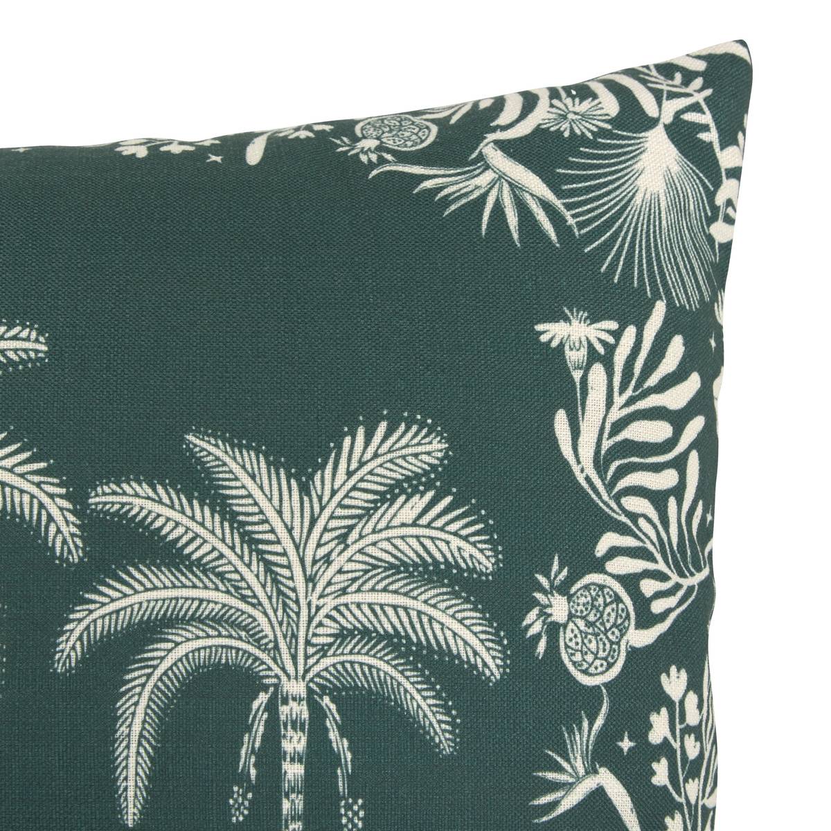 Rectangular Outdoor Cushion THE PALM RESORT Green 58 x 38 cm, Polyester Green