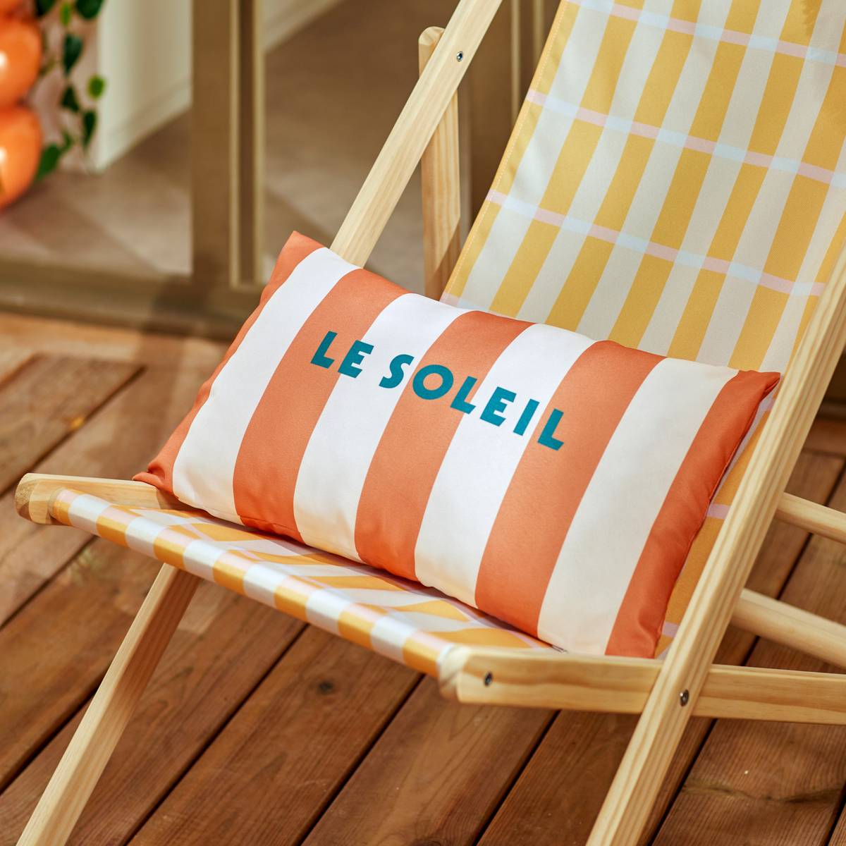 Rectangular Outdoor Cushion "Poolside" 50 x 30 cm, Polyester, Terracotta Terracotta