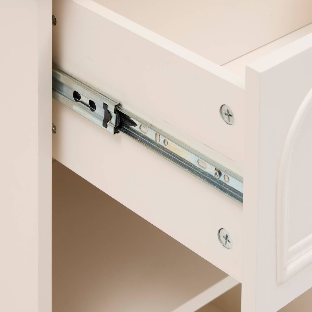 Bedside Table "Mohea" Ivory, 45x30 cm Ivory