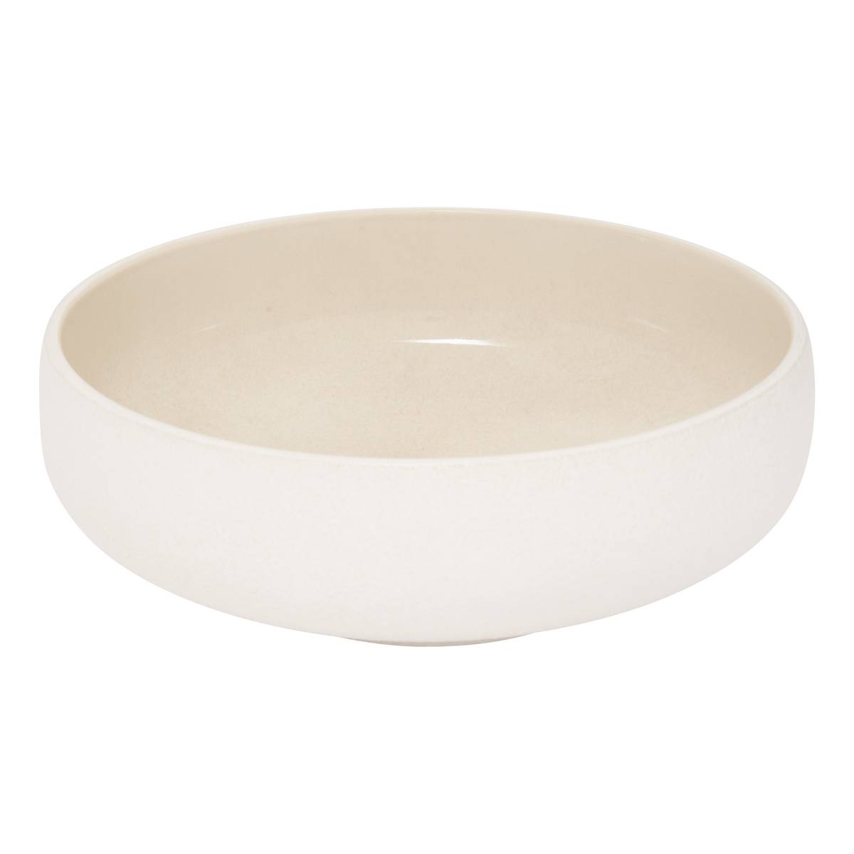 Lot de 4 assiettes creuses "Chiara" Stoneware (ceramic), D.16.6 cm Beige