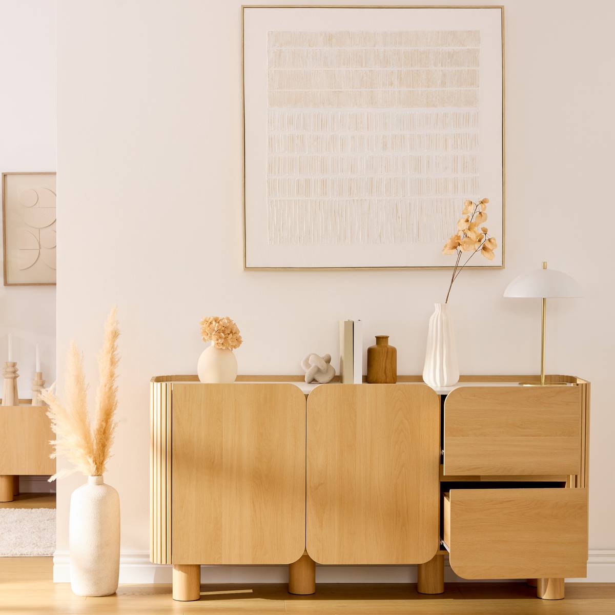 2-door 2-tier sideboard "Homelya"
