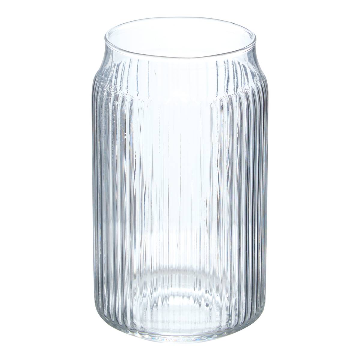 "Line" Glass Beer Mug 500 ml, glass, transparent Transparent