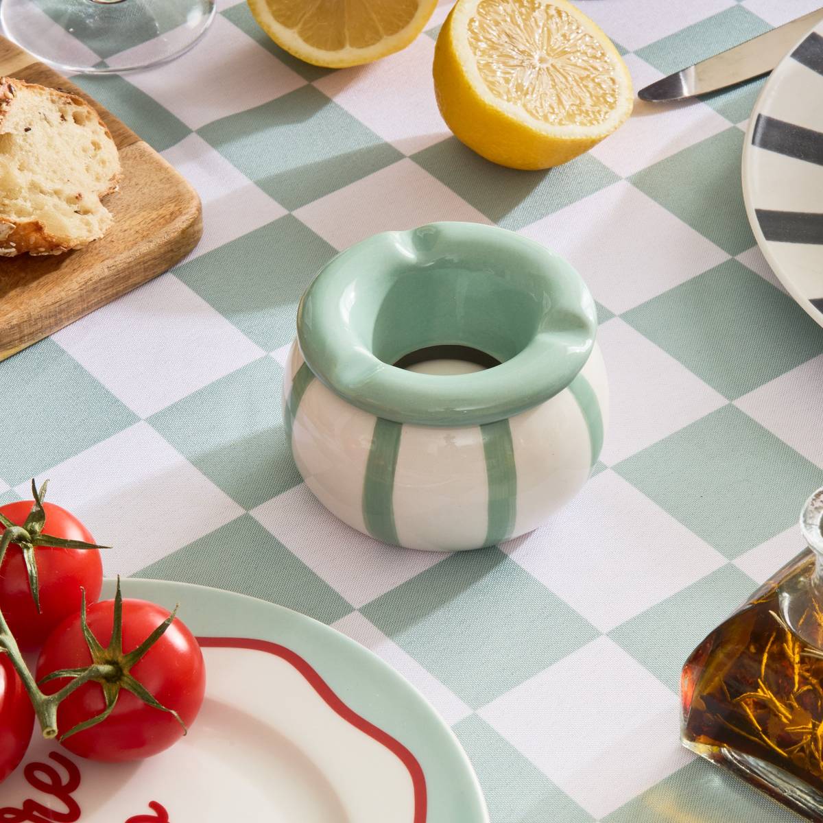 Ashtray "Della pasta" D.9 cm Blue