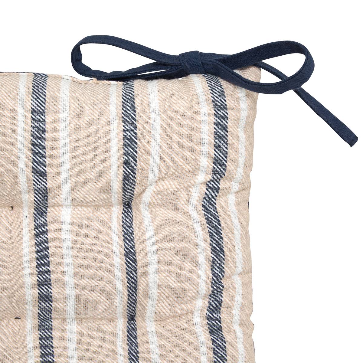 Chair Cushion "Groove" Navy blue, 38x38 cm Navy blue