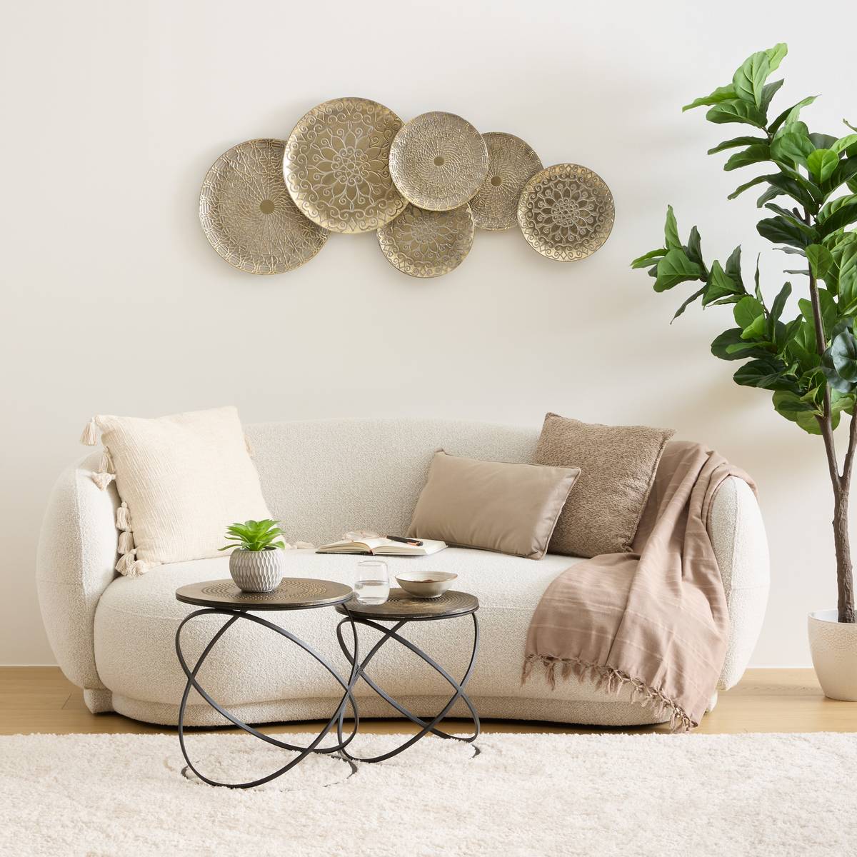 Wall Decoration "Junon" Gold, 117.5x51 cm Gold