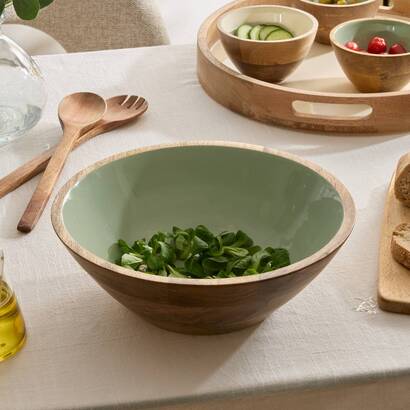 Serving bowl  "inaya" mango wood, d. 30 cm