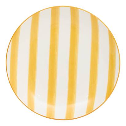 Set of 6 dessert plates "charlie" porcelain, d.19 cm