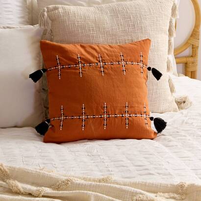 Cushion "mira" terracotta, 40x40 cm