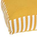Rectangular Outdoor Floor Cushion POOLSIDE Yellow 60 x 40 cm - Cotton Yellow