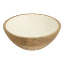 Serving bowl "Inaya" Mango Wood, D.19 cm Warm White