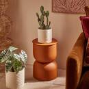 Side Table "Palomba" Ochre, D.31 cm Ochre