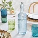 "Limo Line" Bottle Glass Blue