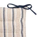 Chair Cushion "Groove" Navy blue, 38x38 cm Navy blue