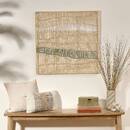 Wall Decoration "Henry" Beige, 80x80 cm Beige
