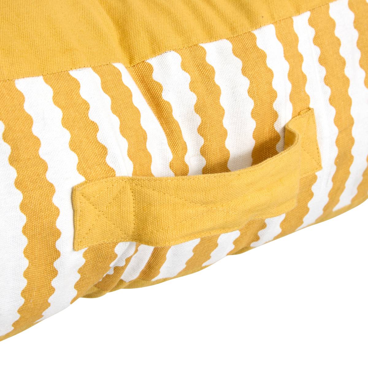 Rectangular Outdoor Floor Cushion POOLSIDE Yellow